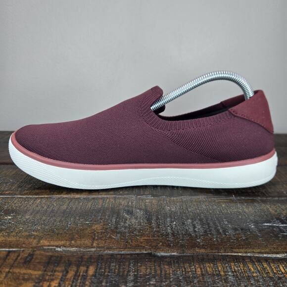 Vessi Boardwalk Slip On Mens Size 10 Waterproof Shoes Sneakers Mahogany Red main image 4
